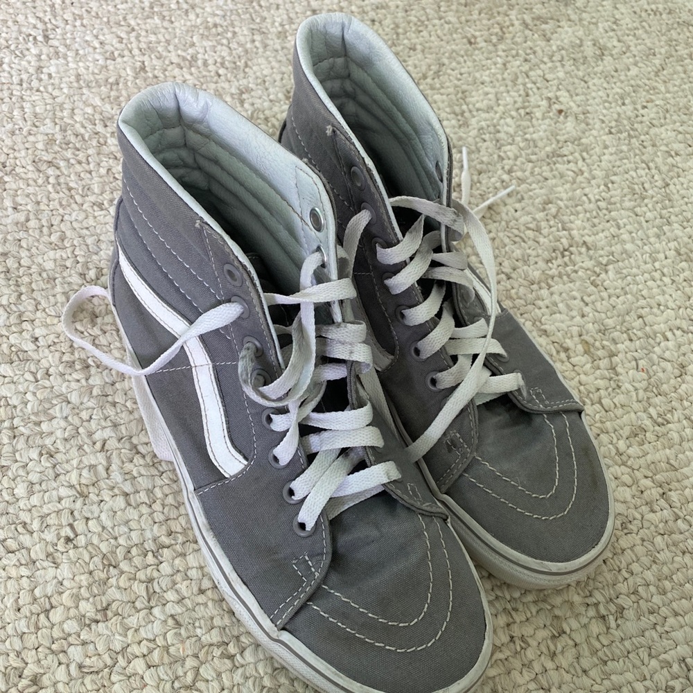 Gray Old Skool High top Vans